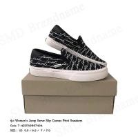ราคา Lacoste รองเท้าผ้าใบผู้หญิง รุ่น Women's Jump Serve Slip Canvas Print Sneakers Code: 7-42CFA0007454 (21691774825)