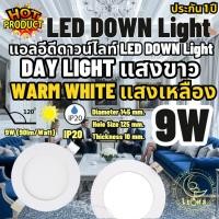 ราคา Luna LED โคมไฟดาวน์ไลท์ LED Downlight 9W (แบบบาง/Ultra Slim 1cm) DAY LIGHT แสงขาว WARM WHITE แสงวอร์ม (1697698055)