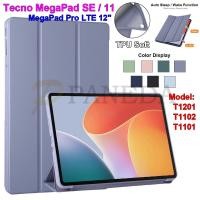 ราคา สําหรับ Tecno MegaPad SE 11.0" 2025 T1102 MegaPad 11 T1101 แท็บเล็ตป้องกันกรณี MEGABOOK SE 11-inch Flip Stand PU ปกหนังน้ําหนักเบาปลอกซิลิโคนอ่อนนุ่ม (26891558867)