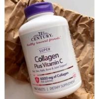 ราคา ซุปเปอร์คอลลาเจน+วิตามินซี [ Super collagen plus vitamin c] เพื่อ ผิว& ผม ข้น 6 พัน มก. ให้ 180 เม็ด ส่งฟรี (18494199799)
