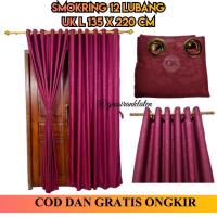 ราคา Merah ผ้าม่าน MAROON ลายนูนธรรมดา ผ้าม่านประตูและหน้าต่าง 12. ผ้าม่านประตูและหน้าต่าง (27952594618)