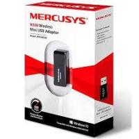 ราคา WIRELESS USB ADAPTER (ยูเอสบีไวไฟ) MERCUSYS MW300UM - N300 WIRELESS MINI USB ADAPTER (6138261944)