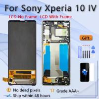 ราคา SONY 6.0 "OEM LCDสําหรับSony Xperia 10 IV XQ-CC54 XQ-CC72 จอแสดงผลTouch Screen Digitizer AssemblyสําหรับSony Xperia 10 OLED (46257595941)