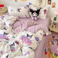 ราคา ชุดเครื่องนอนผ้าฝ้ายเกาหลี 4 ชิ้นลายการ์ตูนที่สะดุดตามาก - ปลอกผ้านวมพร้อมซิปด้านใน (56606286787)