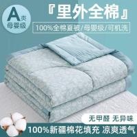 ราคา ผ้าฝ้าย 100% ผ้าฝ้ายซินเจียงฤดูร้อนเย็นผ้านวมซักเครื่องผ้าฝ้ายแท้เดียวเครื่องปรับอากาศผ้านวมฤดูร้อนคู่ผ้านวมแกนบางผ้านวม (49458926565)