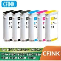 ราคา For HP 72 Ink 130ml Compatible Ink Cartridges with Chip For HP72 Designjet T610 T770 T795 T1100 T1120 T1200 T1300 T2300 (28910341003)