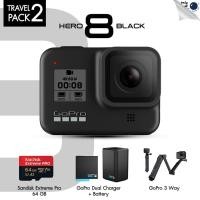 ราคา Gopro Hero 8 Black Travel Pack 2 Dual Charer + Battery, Gopro 3 Way, Sandisk Extreme Pro 64GB ประกันศูนย์ไทย (6007855612)