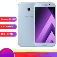 ราคา โทรศัพท์มือถือ Samsung Galaxy A5 2017 4G LTE ดั้งเดิมปลดล็อก 5.2 A520F โทรศัพท์มือถือ 3GB + 32GB Single/Dual SIM Android SmartPhone (51407982546)