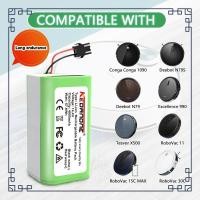 ราคา 14.4V 4000MAh แบตเตอรี่ Li-Ion สำหรับ Conga 990 1090 950 Tesvor X500 Ecovacs Deebot N79 N79S DN622 Eufy RoboVac 11 11S R (26703718109)