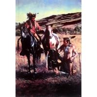 ราคา โปสเตอร์ ภาพวาด อเมริกัน อินเดียแดง Native American Indian POSTER 24”x35” Inch Painting Western V13 (1616768224)