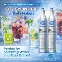 ราคา Gas Dynamic Soda Stream Co2 Cylinder 0.6L สำหรับใช้กับเครื่องทำโซดา-เกรดอาหาร (20471754974)