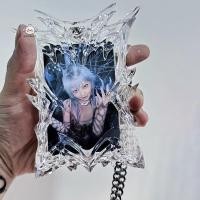 ราคา {maybest} Aesthetic 3D Transparent Photocard Holder Kpop Small Card Protector Card Display Cover Advanced Sense Card Cover {TH} (25143918546)