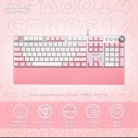 ราคา PHILIPS GAMING KEYBOARD MECHANICAL SPK8614 GREY คีย์บอร์ดมีไฟ มีสาย (24655934302)