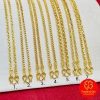 ราคา สร้อยคอทอง 1 บาท ลายโซ่ กล่อง ผ่าหวายมน เกลียวเชือก คั่นหัวจรวด ความยาว 24 นิ้ว เสริมบารมี ใส่ออกงานได้ (42907885809)