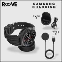 ราคา เครื่องชาร์จไร้สาย Galaxy Watch Gear S2 S3 S4 แท่นชาร์จ samsung Active 2 classic 4 5 Pro Watch (28858471330)