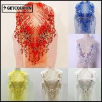 ราคา ชุดตกแต่งผ้าลูกไม้พร้อมลายดอกไม้ปัก สำหรับแต่งงานและเสื้อผ้า (57608253306)