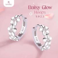 ราคา TM Jewelry ✨ ต่างหูเงินแท้ 92.5% รุ่น Daisy Glow Hoops ✨ดีไซน์ดอกเดซี่ ประดับคริสตัล ตุ้มหูเงินแท้ ตุ้มหูแบบห่วง (53406972337)