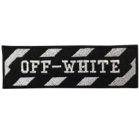 ราคา อาร์มปักลาย ตัวอักษร Off-White 10x3 cm ติดเสื้อติดหมวก ติดสินค้าแฟชั่น งานDIYเสื้อผ้า งานปักระเอียด พร้อมส่ง!!! (3803550418)