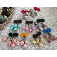 ราคา พวงกุญแจผ้างานแฮนด์เมด ดอกทิวลิป ลายเยอะน่ารัก มีราคาส่ง (19125035610)