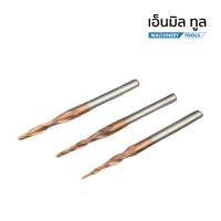 ราคา ดอกสว่าน เอ็นมิล ดอกแกะ ดอกสีทอง Tapered Ball Nose Endmill HRC60 (25224715557)