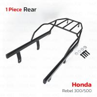 ราคา ตะแกรงท้าย เหล็กหนา รถมอเตอร์ไซค์ 1 ชิ้น สีดำ สำหรับ Honda Rebel 300/500 CMX ปี 2017-2023 (26078019248)