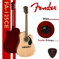 ราคา FENDER FA-125CE กีต้าร์โปร่งไฟฟ้า [แถมฟรี กระเป๋าใส่กีต้าร์+ปิ๊ก+ประแจขันคอ] (12372605478)