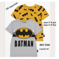 ราคา เสื้อBatman แพคคู่ : DC Comics Batman T-Shirts 2 Pack (22532532707)