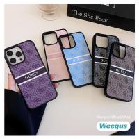 ราคา Electroplated GUESS เคสโทรศัพท์สําหรับ iPhone 16 Pro Max 16 Plus 15 14 13 Pro 12 11 Pro Max 14 15 Plus Cover (26288899942)