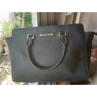ราคา กระเป๋าถือหนังแท้ทรงทำงาน แบรนด์แท้ MK Michael Kors ไซส์ 13 นิ้ว สูง 10 นิ้ว สภาพสวยๆ อะไหล่ทองสวยๆ มีป้ายแบรนด์ ลิ้นขาว (17784477992)