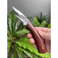 ราคา มีดพับ มีดพับกดหลัง folding pocket knife Camp มีดแคมป์ ใบ 3” เหล็ก 4034 German ต้านสนิม Back lock ด้ามไม้พยูง (29415943525)