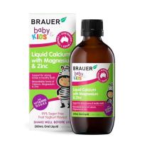 ราคา ของแท้ แคลเซียมสำหรับเด็ก BRAUER Kids Liquid Calcium with Magnesium & Zinc (22071740105)