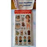 ราคา Paper Doll Mate deco sticker set (made in Korea) (25265905357)