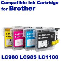 ราคา Compatible Ink Cartridge LC980 LC985 LC1100 for Brother DCP-J140W 145C 165C 185C 195C 197C 365CN 375CW 385C 395CN (21879751058)