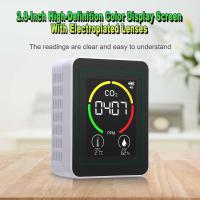 ราคา 3 in 1 Indoor Air Quality Monitor เครื่องตรวจจับคาร์บอนไดออกไซด์ดิจิตอลอุณหภูมิความชื้นเครื่องทดสอบ Precision Air Quality Monitor unhcxeth (53707789759)