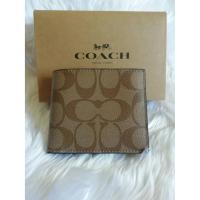 ราคา กระเป๋าสตางค์ผู้ชาย Coach Slim Wallet​ แท้% แบบบาง (3416112487)