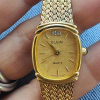 ราคา นาฬิกาวินเทจ มือสอง สำหรับสาวๆ Vintage Elgin Swiss Made เพชร2เม็ด ตัวเรือนสีทอง สายถักสีทอง สภาพสวยใหม่มากๆ ระบบควอตซ์ (22542073356)