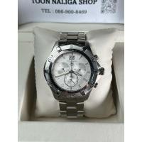 ราคา TAG Heuer Aquaracer Quartz Silver Chronograph Dial Ref.CAF101F (29217686223)