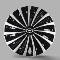 ราคา ฝาครอบดุมล้อโตโยต้า Vios พราวมงกุฎ Yaris Ralink ฝาครอบยางแหวนเหล็กตกแต่งเปลือกป้องกัน15นิ้ว (28559829460)