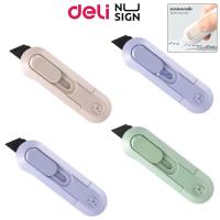 ราคา Deli คัตเตอร์มินิ สีหวาน ใบมีดดำ รุ่น NS065T ขนาด 9 มม. มีดตัดกระดาษ Cutter Knife Cutter Mini ขนาดเล็ก (27362553231)