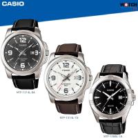 ราคา Casio นาฬิกาข้อมือ ผู้ชาย สีดำ สายหนัง รุ่น MTP-1314L MTP-1314L-7A MTP-1314L-8A MTP-1308L-1A (297729908)