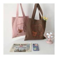 ราคา [กรุณาทักแชทก่อนสั่งซื้อ] กระเป๋าผ้า Bear Bear tote bag ผ้าแคนวาส ลายหมี และตัวอักษรเป็นงานปัก ด้านในมีช่องซิปเล็ก (3946028024)