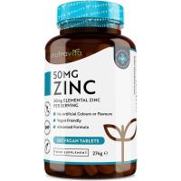 ราคา Nutravita Zinc Tablets 50mg – 365 เม็ดสําหรับ 6 เดือน ply – Zinc High Strength สําหรับการบํารุงรักษาระบบภูมิคุ้มกันปกติ Bones Hair Skin & Nails – ผลิตในสหราชอาณาจักร (42429915354)