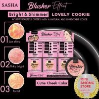 ราคา บลัชออน ซาช่า บลัชเชอร์ หน้าเงา ฉ่าน้ำ Sasha Blusher Effect Bright Shimmer Lovely Cookie Cutie Cheek Color (17183972865)
