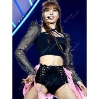 ราคา ชุดการแสดงสไตล์เดียวกันของ Lisa จากกลุ่ม Blackpink สำหรับงาน Coachella ชุดเวทีประดับเพชรระยิบระยับ ชุดร้องเพลง Kpop (42404400888)