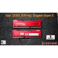 ราคา Ram Kingston Hyper DDR3 / 8GB 4GBx2 Bus1600 Kingston // มีซิ้งระบายความร้อนตามภาพ // มือสอง (3078299718)