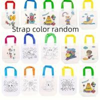 ราคา 20/30/40 ชิ้น DIY Doodle Canvas Gift Bag Set with Markers - Handmade Party Birthday Christmas Celebration Gift Bags - คละสี Art Craft Supplies (49852837196)