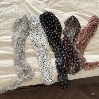 ราคา ผ้าพันคอสตรีพิมพ์ลายจุดสีน้ำตาล - ผ้าคลุมผมแบบยาว accessories แฟชั่นอันดับแรก 2025 ผ้าผูกคอ ผ้ามัดผม (42617977873)