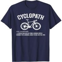 ราคา Cyclopath ตลกจักรยานกรวดเสื้อยืด Cyclocross Bikepacker (51708378046)