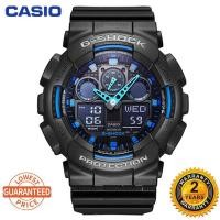 ราคา GA-100 The Hurt Locker สีฟ้า-ดํา Men Digital Sport Quartz Watch GA-100CF-1A9 แฟชั่นเรซิ่นสายนาฬิกา V746 (47707132957)