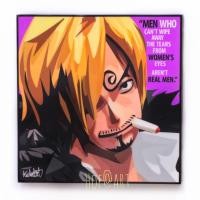 ราคา One piece วันพีช Sanji ซันจิ อะนิเมะ รูปภาพ​ติด​ผนัง​ pop art แต่งบ้าน ของขวัญ กรอบรูป​ (4441174880)